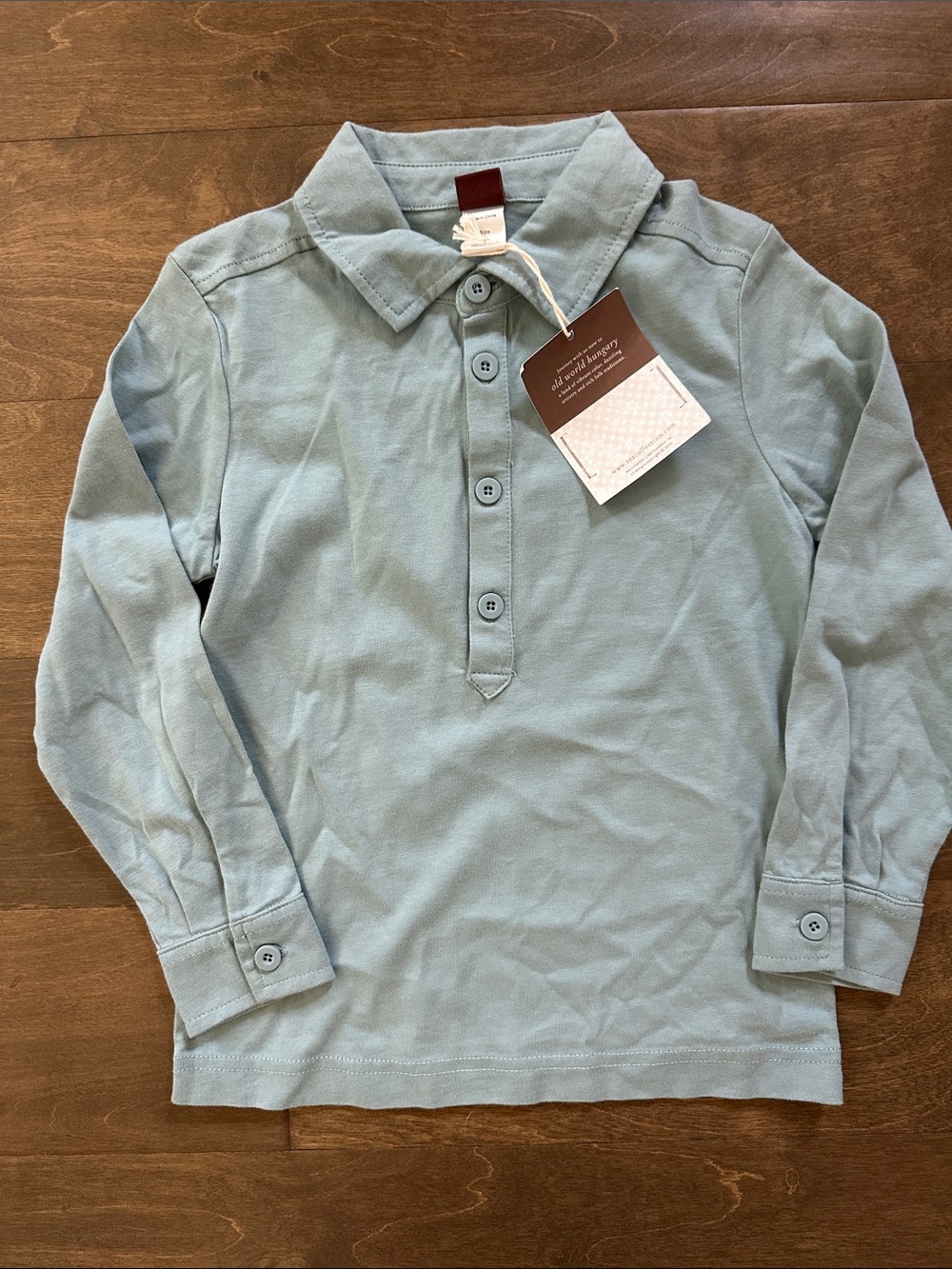 New Tea Collection Blue Knot Polo, Size 5.